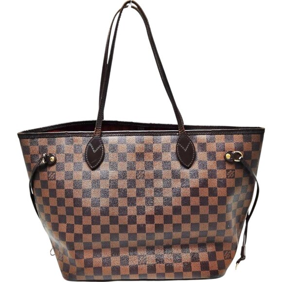 085680BH (X6) Louis Vuitton Tote Bag Neverfull MM Brown Damier - Picture 1 of 7